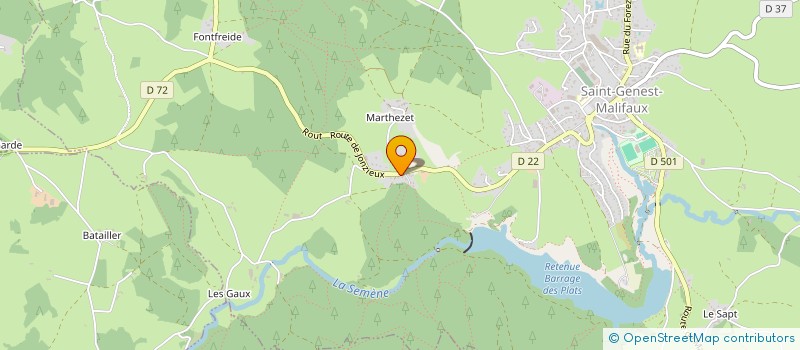 localisation de l'entreprise GBJBEM  SAINT-GENEST-MALIFAUX