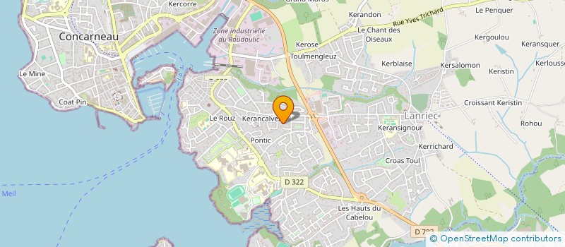 localisation de l'entreprise GBK  CONCARNEAU