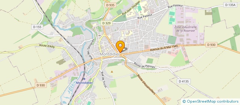 localisation de l'entreprise GBL AUTOMOBILES à MONTDIDIER