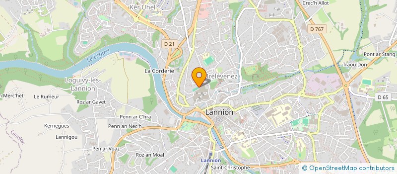 localisation de l'entreprise GBM CONSULTING à LANNION