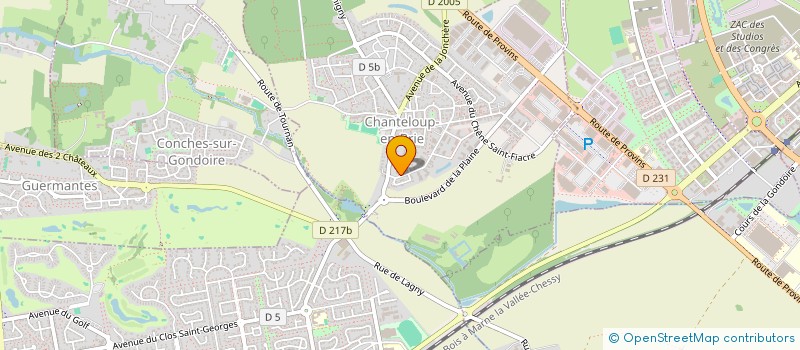 localisation de l'entreprise GBM IMMO  CHANTELOUP-EN-BRIE