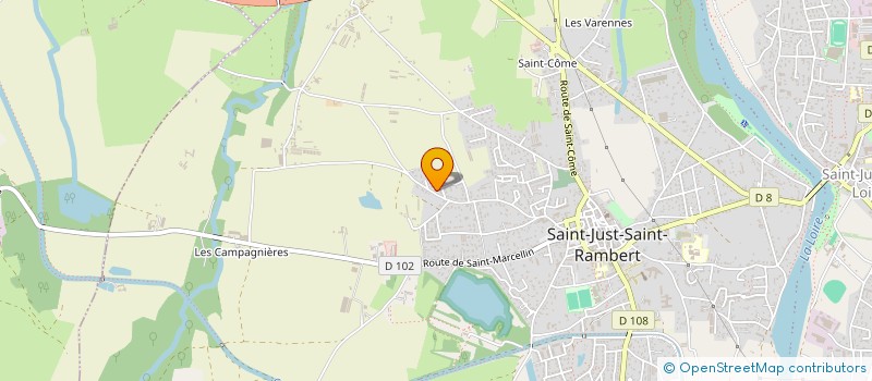 localisation de l'entreprise GBM42  SAINT-JUST-SAINT-RAMBERT