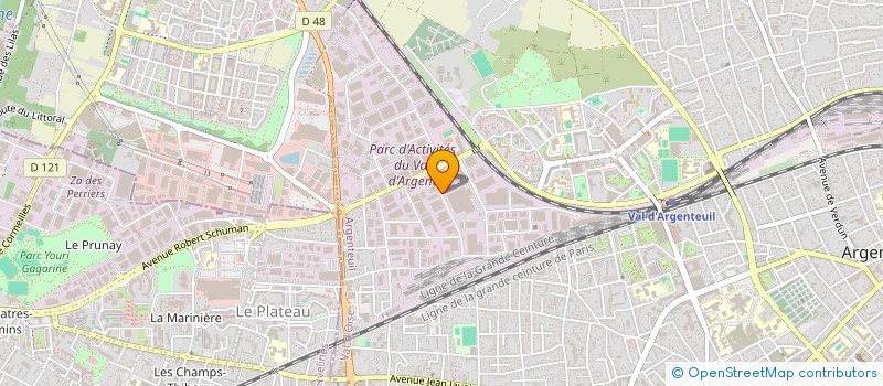 localisation de l'entreprise GBMA  ARGENTEUIL