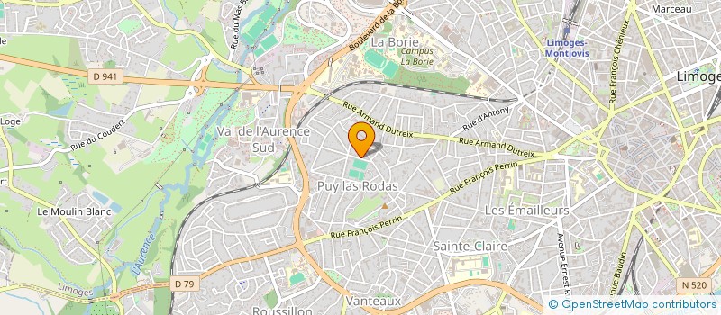 localisation de l'entreprise GBN à LIMOGES