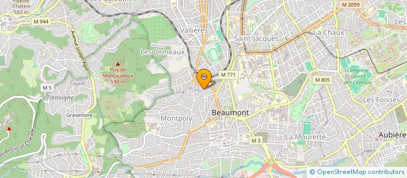 localisation de l'entreprise GBN  CLERMONT-FERRAND