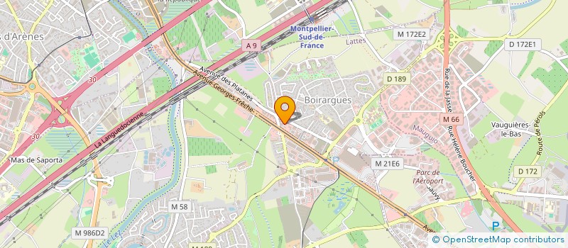 localisation de l'entreprise GBO à LATTES