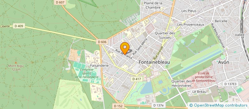 localisation de l'entreprise GBP ADVISORY à FONTAINEBLEAU