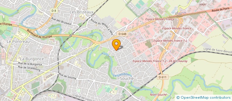 localisation de l'entreprise GBP APPRO 79 à NIORT