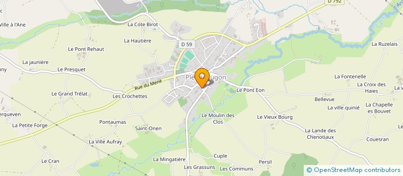 localisation de l'entreprise GBP ENVIRONNEMENT à PLENEE-JUGON