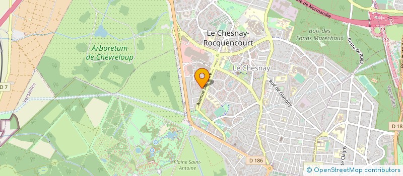 localisation de l'entreprise GBP SOLUTIONS SARL  LE CHESNAY-ROCQUENCOURT