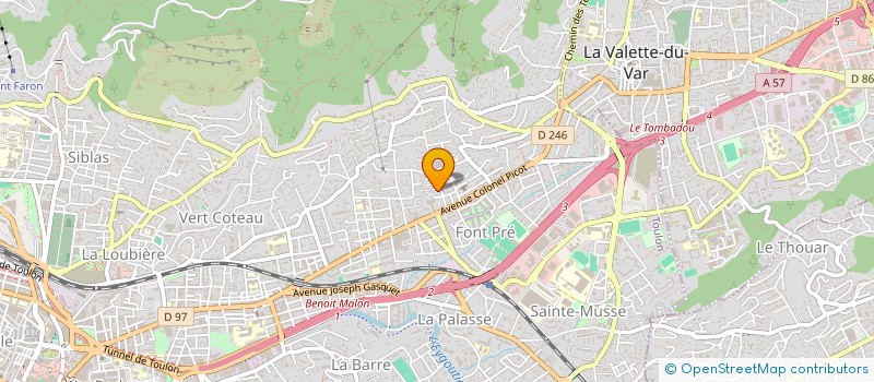 localisation de l'entreprise GBPM COM à TOULON