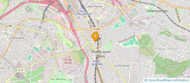 localisation de l'entreprise GBR CAPITAL INVEST  ROSNY-SOUS-BOIS