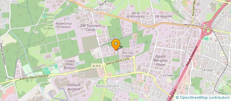 localisation de l'entreprise GBR DISTRIBUTION  MERIGNAC