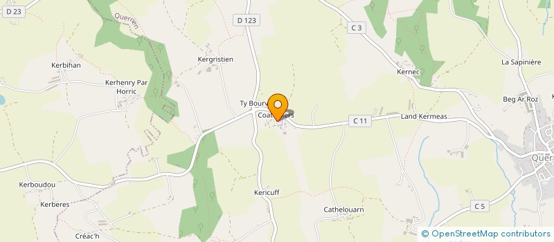 localisation de l'entreprise GBR RENOVATION  QUERRIEN