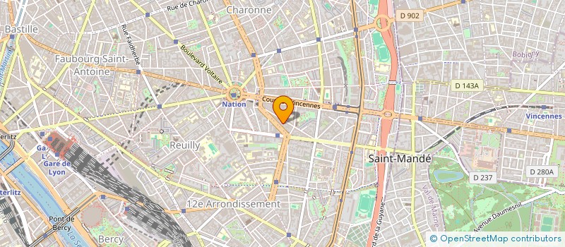 localisation de l'entreprise GBS à PARIS