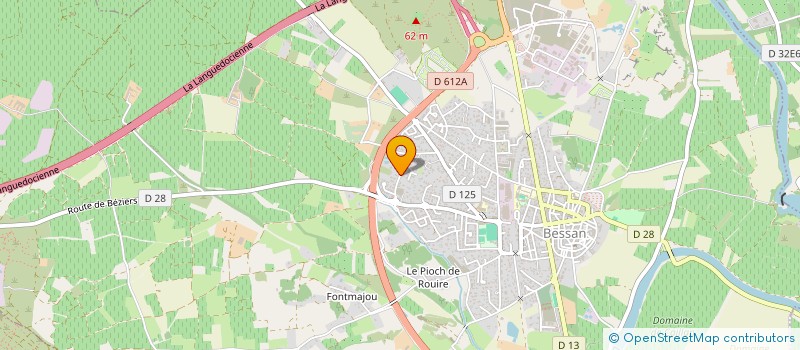 localisation de l'entreprise GBS 34  BESSAN