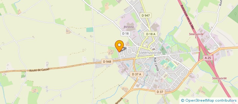 localisation de l'entreprise GBS 59  STEENVOORDE