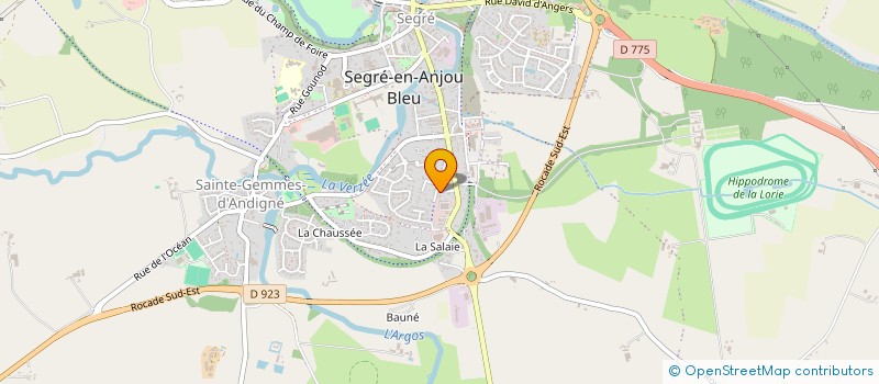 localisation de l'entreprise GBS CARRELAGE  SEGRE-EN-ANJOU BLEU