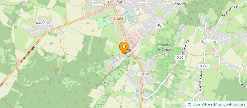 localisation de l'entreprise GBS CHAUFFAGE SANITAIRE  DOUVAINE