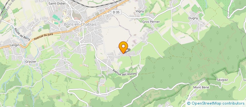 localisation de l'entreprise GBS SOCIETE  BONS-EN-CHABLAIS