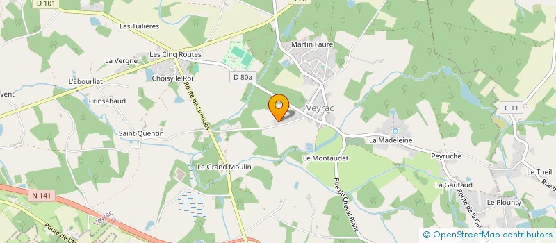 localisation de l'entreprise GBS SOUDURE  VEYRAC