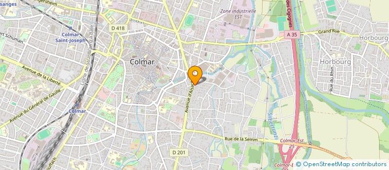 localisation de l'entreprise GBSF COM  COLMAR