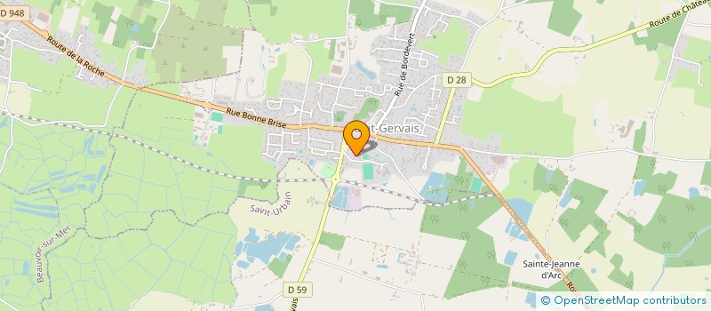 localisation de l'entreprise GBSG  SAINT-GERVAIS