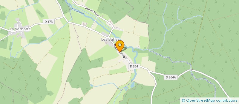 localisation de l'entreprise GBSP  LES BATIES