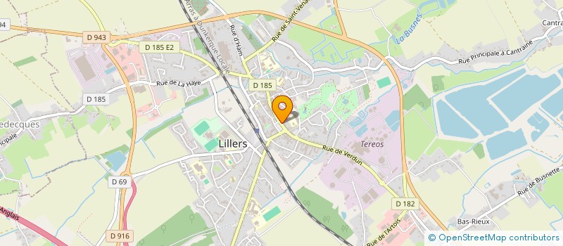 localisation de l'entreprise GBT à LILLERS