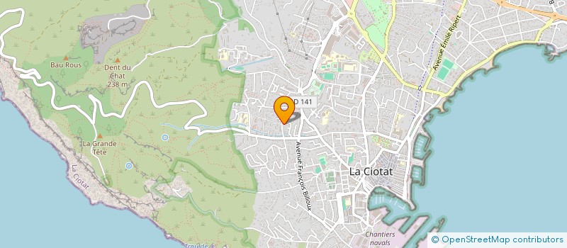 localisation de l'entreprise GBT COM  LA CIOTAT