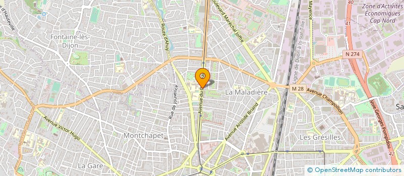 localisation de l'entreprise GBTP à DIJON