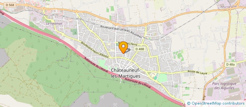 localisation de l'entreprise GBTP  CHATEAUNEUF-LES-MARTIGUES