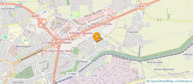 localisation de l'entreprise GBTP ET CONSTRUCTION  PERIGNY