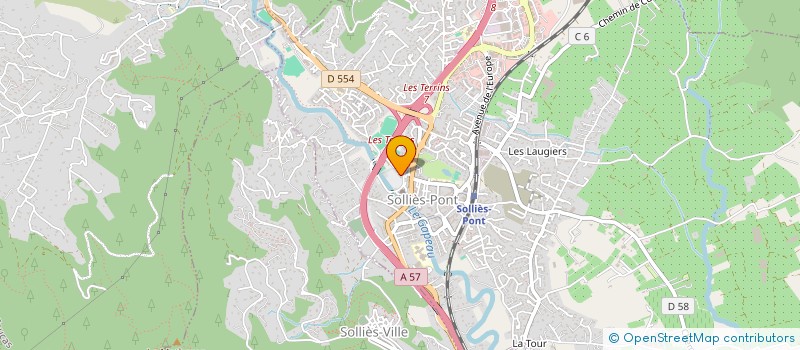 localisation de l'entreprise GBV  SOLLIES-PONT