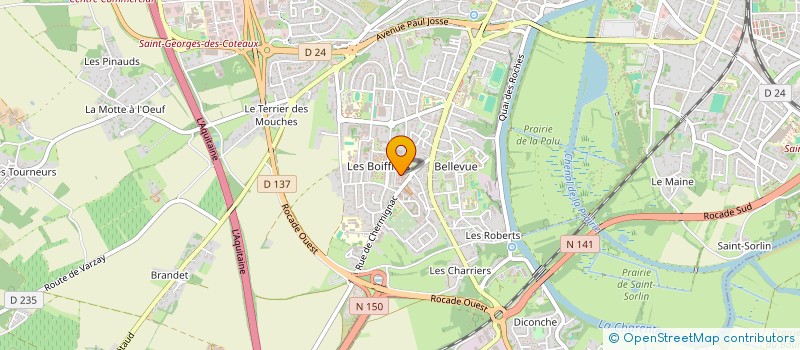 localisation de l'entreprise GBX  SAINTES