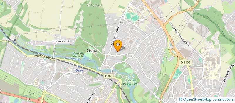 localisation de l'entreprise GBX à OSNY