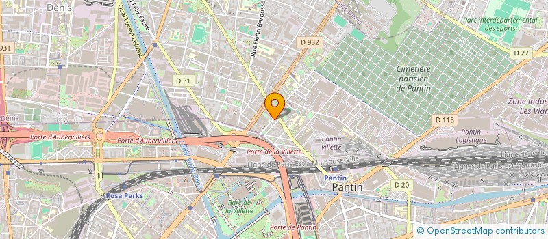 localisation de l'entreprise GC à PANTIN