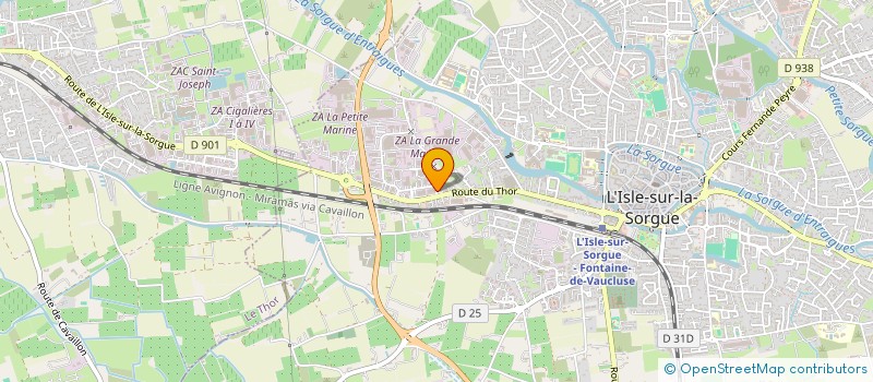 localisation de l'entreprise GC  L'ISLE-SUR-LA-SORGUE