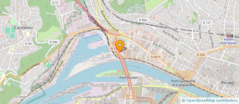 localisation de l'entreprise GC à ROUEN