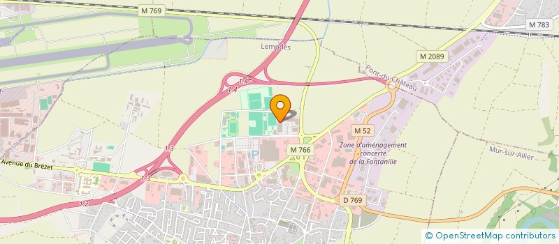 localisation de l'entreprise GC AUDITION  LEMPDES