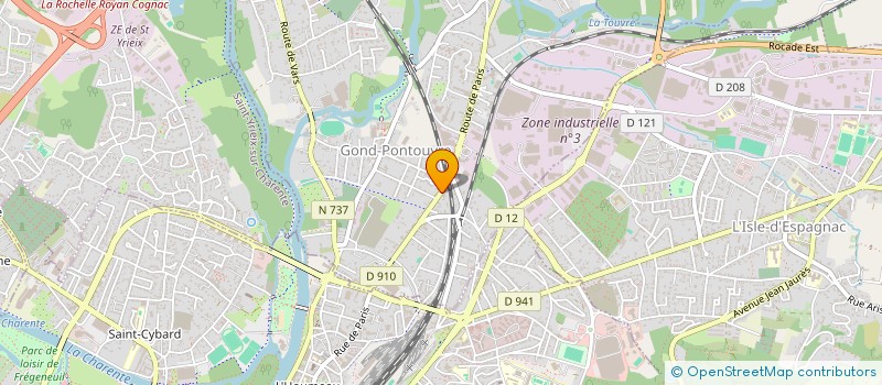 localisation de l'entreprise GC AUTO à GOND-PONTOUVRE
