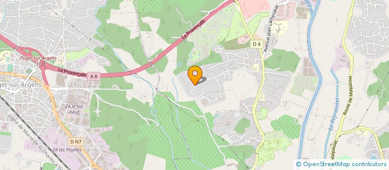 localisation de l'entreprise GC COMPANY à FREJUS