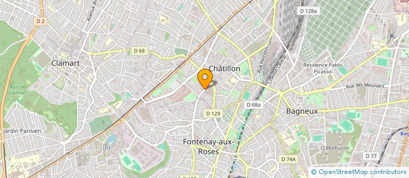 localisation de l'entreprise GC CONSEIL  CHATILLON