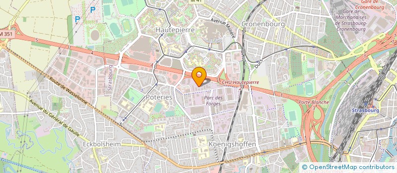 localisation de l'entreprise GC CONSTRUCTION à STRASBOURG