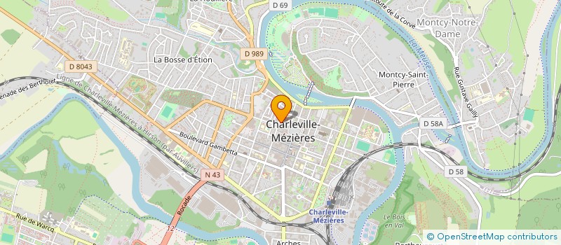 localisation de l'entreprise GC COURTAGE à CHARLEVILLE MEZIERES