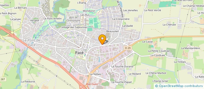localisation de l'entreprise GC COURTAGE à PACE
