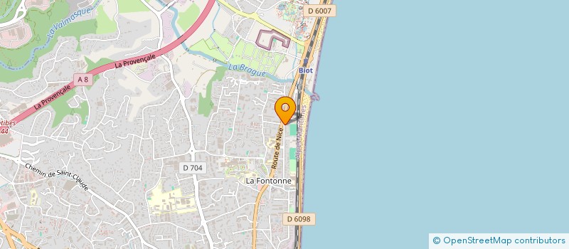 localisation de l'entreprise GC COUVERTURE à ANTIBES