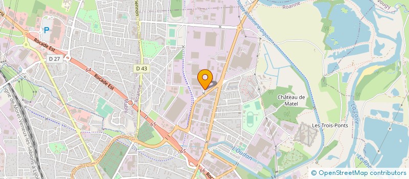 localisation de l'entreprise GC DEVELOPPEMENT à ROANNE