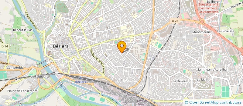 localisation de l'entreprise GC DISTRIBUTION à BEZIERS