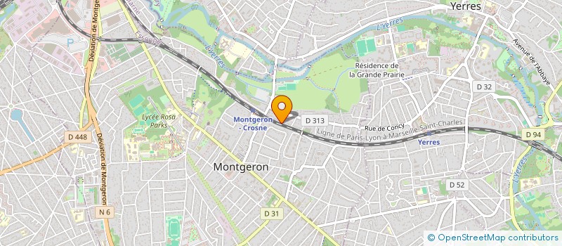localisation de l'entreprise GC ECHAFAUDAGE à MONTGERON
